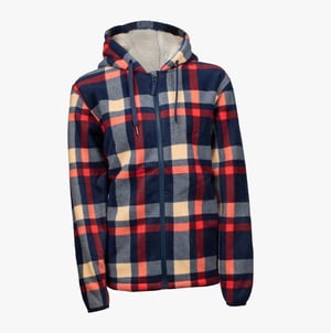 Hard Yakka CHECK ZOODIE Dames Sweatshirt Blauw