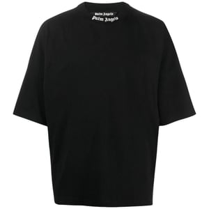 Palm Angels klassiek oversized zwart T-shirt met logo