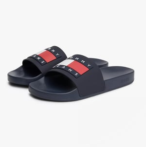 TJ POOL SLIDES Heren Slippers Donker Nacht Marineblauw