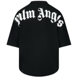 Palm Angels klassiek oversized zwart T-shirt met logo
