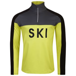 Dare 2B Heren Ski Core Stretch Basislaag Top (Neon Lente/Ebbenhout Grijs)