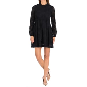 TUNIS jurk met lange mouwen en ronde hals 16F2DR17 vrouw