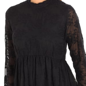 TUNIS jurk met lange mouwen en ronde hals 16F2DR17 vrouw