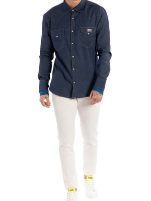 Takeshy Kurosawa overhemd Rodeo Mannen blauw