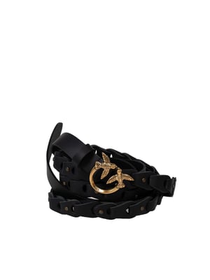 Pinko riem Love Double Belt H2 Vrouw zwart