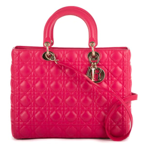Large Lady Dior Zip GM Handtas