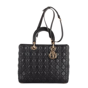 Large Lady Dior Zip GM Schoudertas