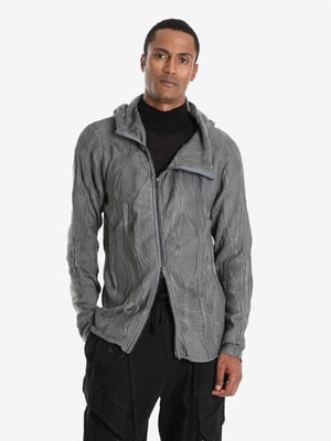 La Haine Inside Us stoppen Full Zip Mannen Grijs
