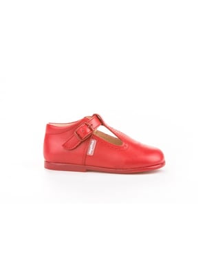 Merceditas-type schoen gemaakt van leer