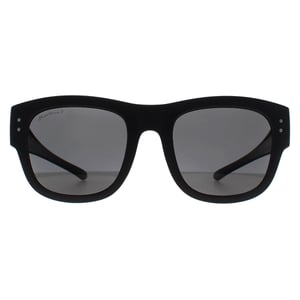 Montana Square Unisex Mat Zwart Rook Gepolariseerd FO7 Fit Over Bril Zonnebril