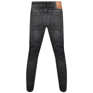 Diesel 1979 Sleenker zwarte vervaagde denimjeans