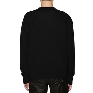 Amiri Crystal Ball Design zwarte gebreide trui