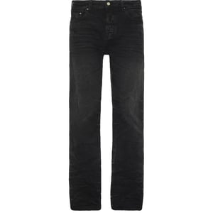 Amiri Stack vervaagde zwarte jeans met rechte pasvorm