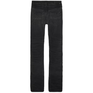 Amiri Stack vervaagde zwarte jeans met rechte pasvorm