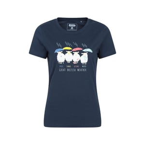 Mountain Warehouse Dames/Dames Groot Brits Weer T-Shirt (Marine)