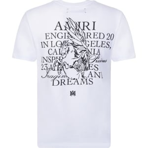 Amiri kostbare herinneringen ontwerp wit T-shirt