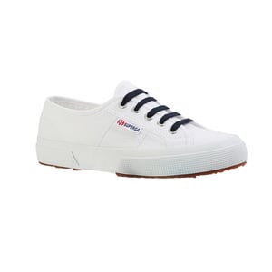 Superga Effen Katoenen Schoenveters (Blauw Marine)