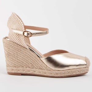Montevita Espadrilles Met Sleehak Balenci4 Goud
