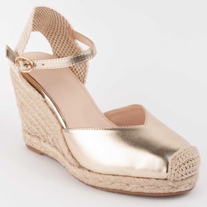 Montevita Espadrilles Met Sleehak Balenci4 Goud