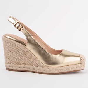 Montevita Espadrilles Met Sleehak Balenci5 Goud