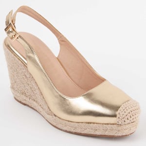 Montevita Espadrilles Met Sleehak Balenci5 Goud