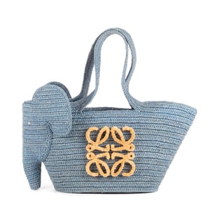 Elephant Raffia Tote  Handtas