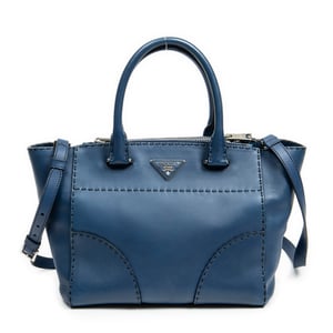 Stitched Twin Pocket Tote  Schoudertas