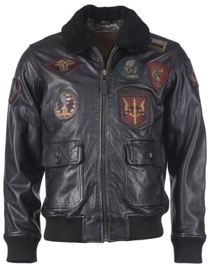 Top Gun leren jas TGJ1001