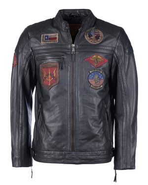 Top Gun leren jas TGJ1005