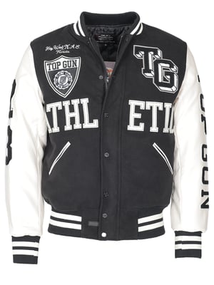 Top Gun college jas TG23001 in een mix van materialen