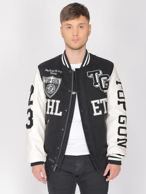 Top Gun college jas TG23001 in een mix van materialen