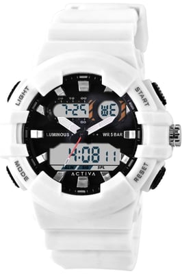 Activa X Invicta Digital ACW496-002 Heren Horloge - Quartz Uurwerk - Plastic met zwarte Wijzerplaat - 50mm