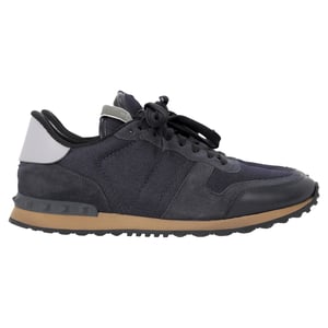 Valentino Garavani Rockrunner Sneakers in Marineblauw Gemengd Materiaal