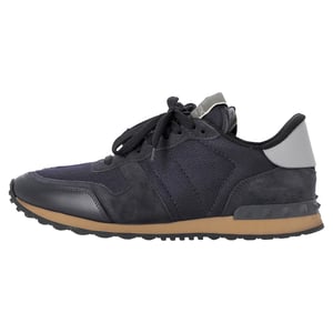 Valentino Garavani Rockrunner Sneakers in Marineblauw Gemengd Materiaal