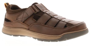 Hush Puppies Herensandalen Comfortabele Rucker Leer bruin