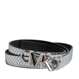 Dünner, wendbarer Damengürtel aus Metallic-Leder 558992