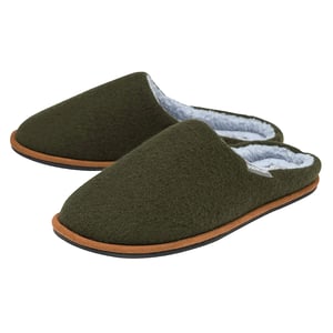 Mannelijke Pluche Voering Muil Slippers Met Geheugenschuim