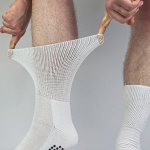 4-Pack Bamboe Diabetessokken met Grip voor Mannen en Vrouwen