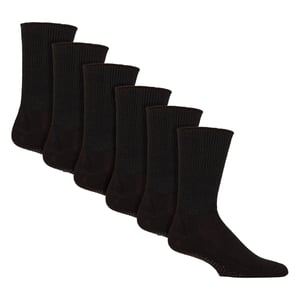 6-Pack Diabetische Bed Sokken met Grip | Antislip Extra Brede Slippersokken