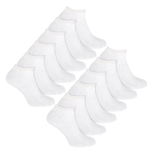 12 Pack Dames 100% Katoenen Sneakersokken