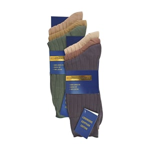 6-pack Mannen 100% Egyptisch Katoenen Dressokken