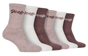 Dames 6-pack wandelsokken | Katoenen sokken voor buiten