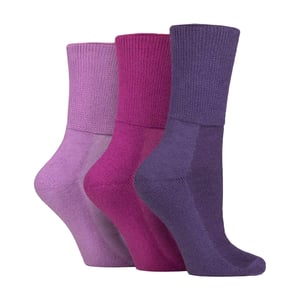 3-Pack Extra Brede Bamboe Diabetessokken voor Opgezette Benen