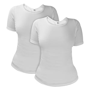 2-Pack Dames Korte Mouw Thermo Tops voor de Winter