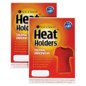 2-Pak Heren Korte Mouw Thermo Top voor de Winter
