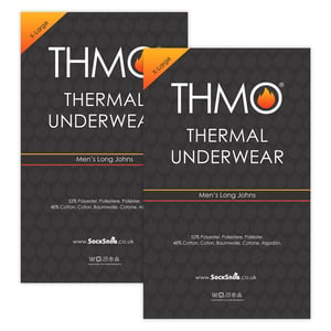 2-Pack Heren Thermische Long Johns | Winter Basislaag Thermisch Ondergoed