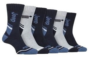Heren 6-pack Wandelsokken | Polyester Buiten-sokken voor wandelen