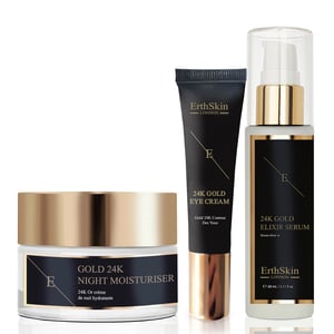 Anti - Rimpel Elixir Serum 24k + ANTI-WRINKLE NachtMOISTURISER 24K GOUD + ONDER OOG CREAM 24K GOUD