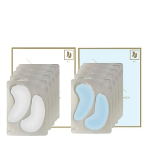 HYALURONZUUR + COLLAGEEN HYDROGEL OOGPADEN 5 X 2 + DUBBEL COLLAGEEN + ROZEN HYDROGEL OOGPADEN 5 X 2