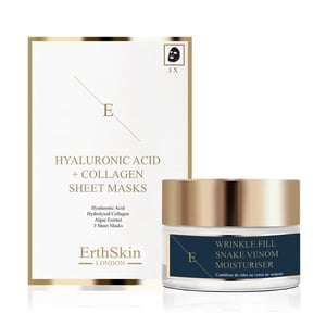 Wrinkle Fill Slangengif Moisturiser 50ml + Hyaluronzuur & Collageen Masker - 3 vellen